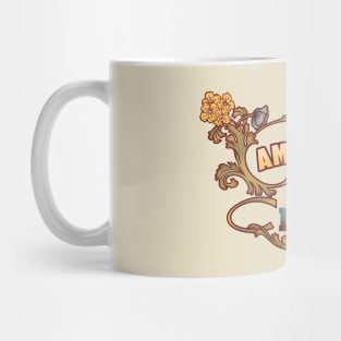 AMAZING SINCE 1957 vintage floral art nouveau birthday gift Mug